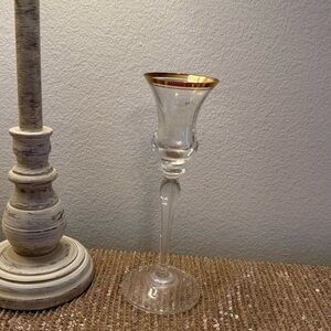 🌸Elegant Mikasa Candle Holder with Gold Rim🤎
